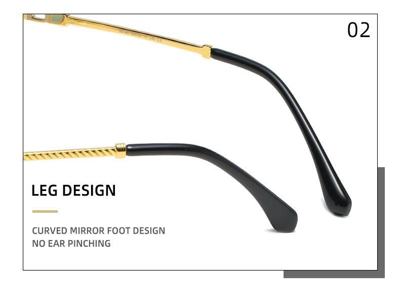 Fashion Metal Sunglasses Women Rimless Retro Small Round Sun Glasses Female Oculos 2021