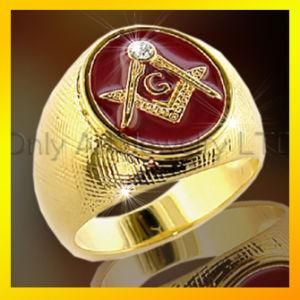 Fashion Masonic Ring / Gold Plated Signet Ring