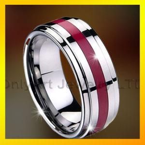 Enamel Fashion Jewelry Tungsten Ring Comfort Fit