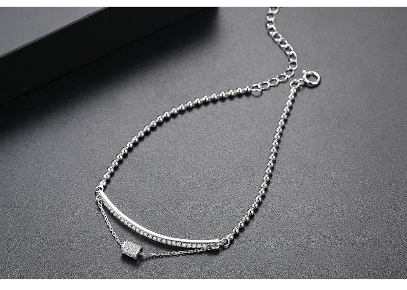 Diamonds Jewelry Cubic Zircon Bracelets with Transfer Beads