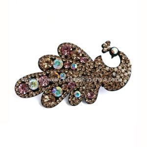 Peacock Hair Ornaments with Rhinestone Hair Clips for Girls