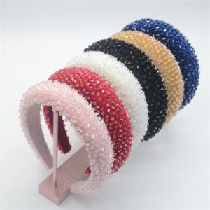 Hot Sales Fashion High-End Baroque Ladies Diamond Headband Hair Accessories Luxury Glitter Rhinestone Hairband