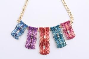 Lead and Nickle Free Casting with Color Paint Neacklace Fashion Jewelry