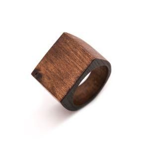 Fashion Jewelry Women Accessories Single Statement Wood Ring