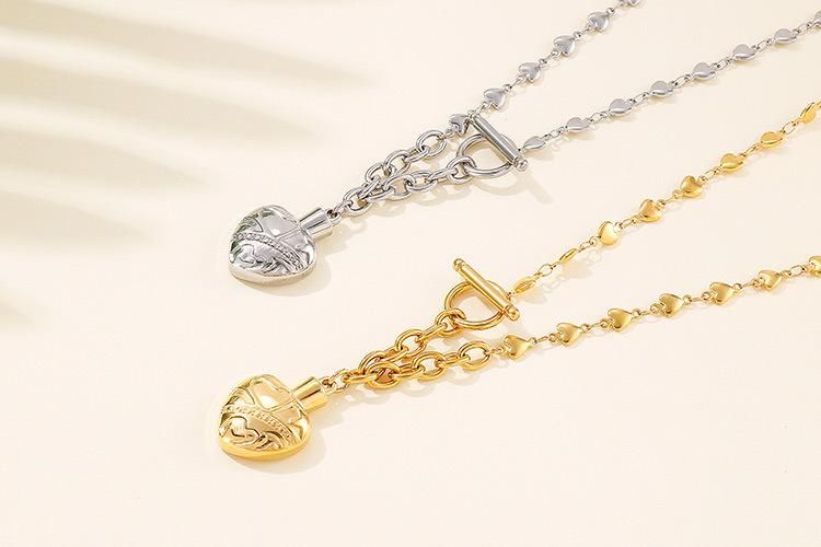 Manufacturer High Quality Custom Fashion Jewelry Set, Custom jewellery Set Stainless Steel, Women Fashion Heart Necklace Jewelry Set