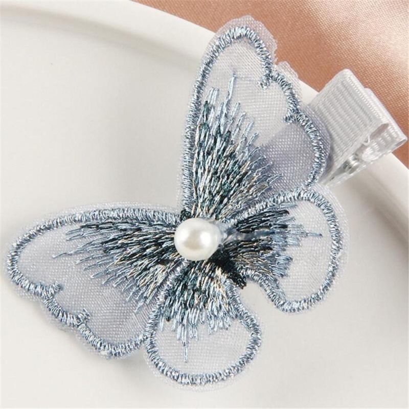 Dgirls Beauty Tools Butterfly Peanut Shape Fashion Hair Clip