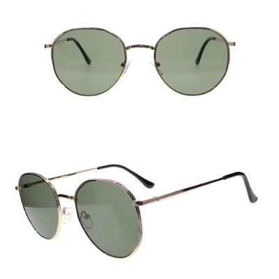 Round Frame Metal Fashion Sunglasses