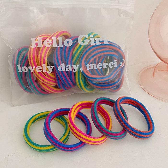 Elastic Hair Band Lovely Solid Rubber Bands Female Hair Accessories