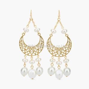 New Statement Earrings Popular Simulated Pearls Big Earrings