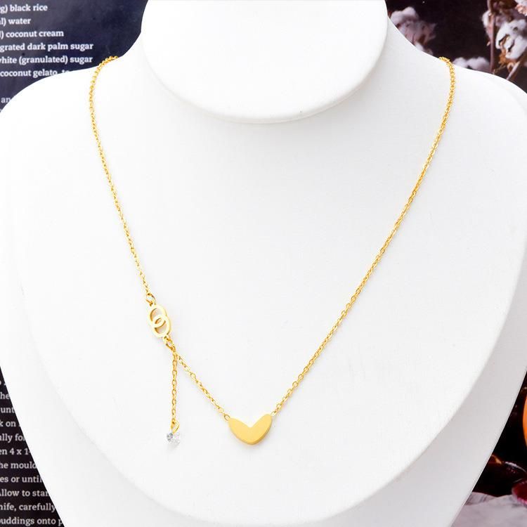 Manufacturer Custom Neckless High Quality Non Tarnish Gold Plated Stainless Steel Jewelry Waterproof Necklaces
