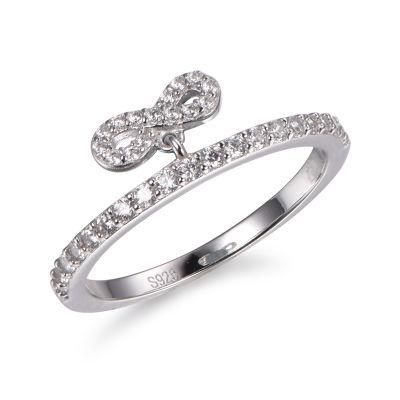 Hot Sale 925 Sterling Silver with CZ Charm Ring