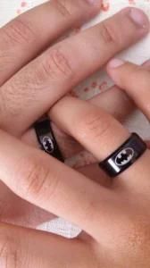 Cool Boys Girls 8mm 316L Stainless Steel Black Batman Ring