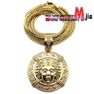 New Hiphop Zinc Alloy Medusa Piece Pendant Necklace (XP871FC)