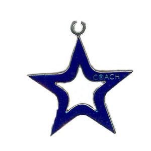 Metal Alloy Start Shaped Pendant