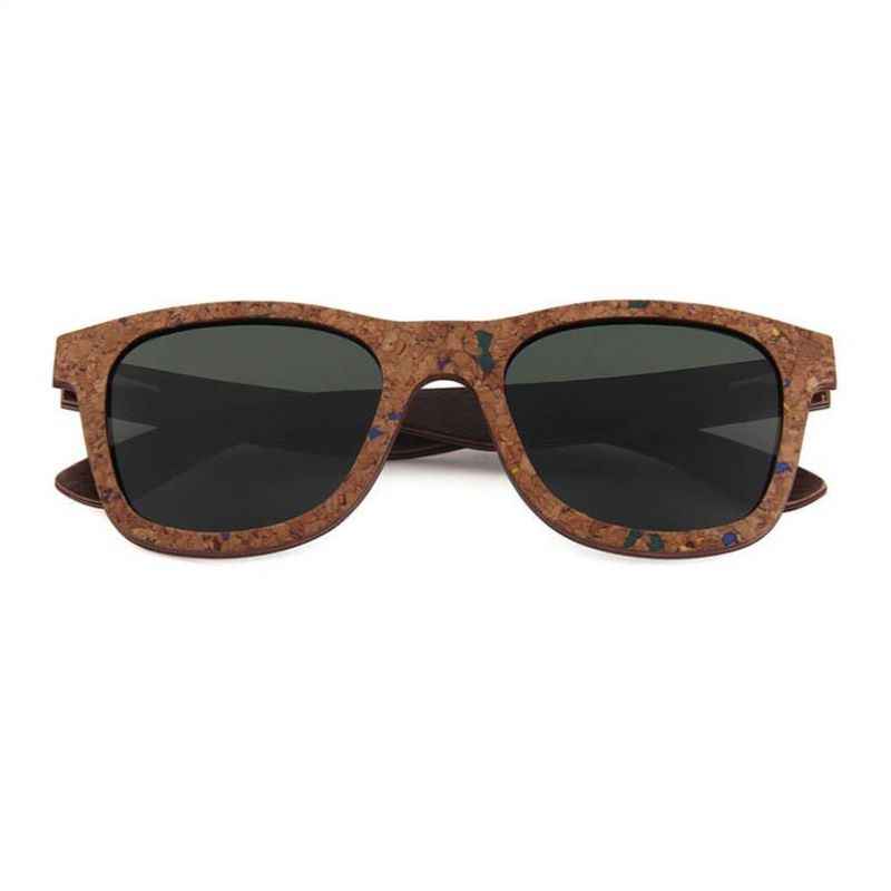 New All-Wood Sunglasses, Cork Stopper Polarized Sunglasses Sg3020