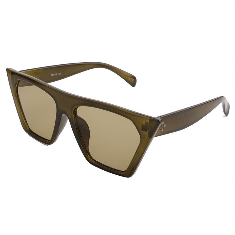2020 Rectangle Shape Fashion Sunglasses with Flat Lens