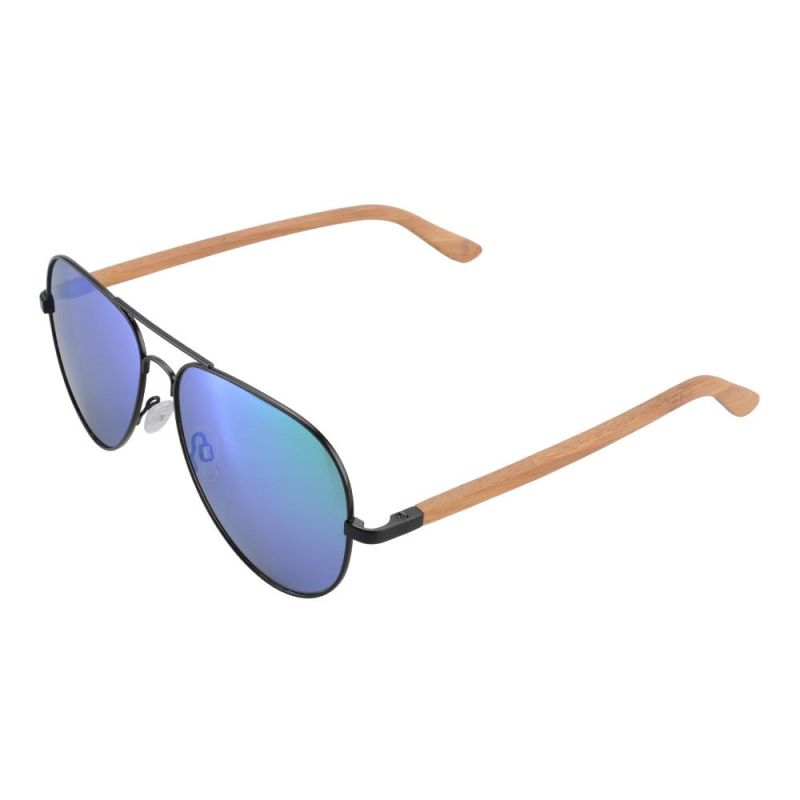 Handmade Polaroid Wooden Sunglasses with Metal Polarized Sunglasses