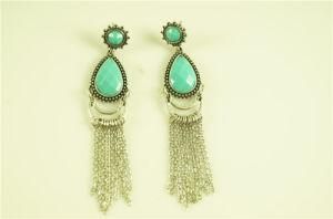 Acrylic Stone with Chain Tassel Fashion Alloy Earring