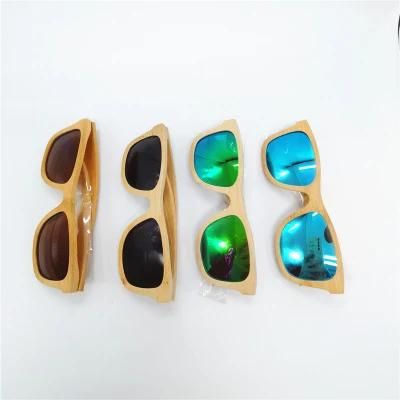 Stylish Bamboo Sun Glass Wooden Bamboo Sunglasses for Women/Man