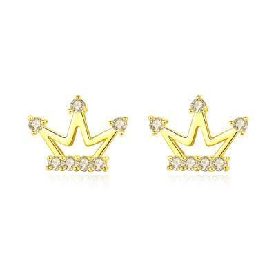 Hot-Selling Earrings S925 Sterling Silver Earrings Jewelry Crown Silver Studs