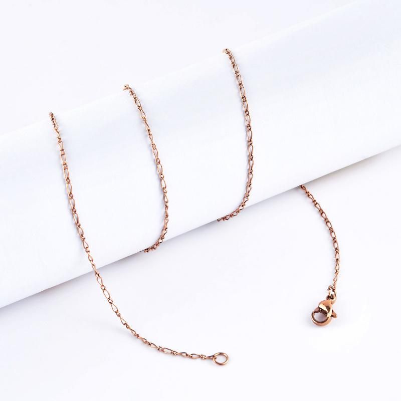 Gold Plated jewelry Figaro Chain Long and Short for Fashion Pendant Necklace Bag Accessories Design