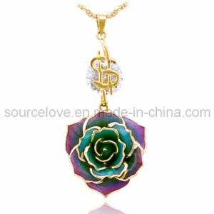 Gold Rose- Handmade Necklace (XL043)