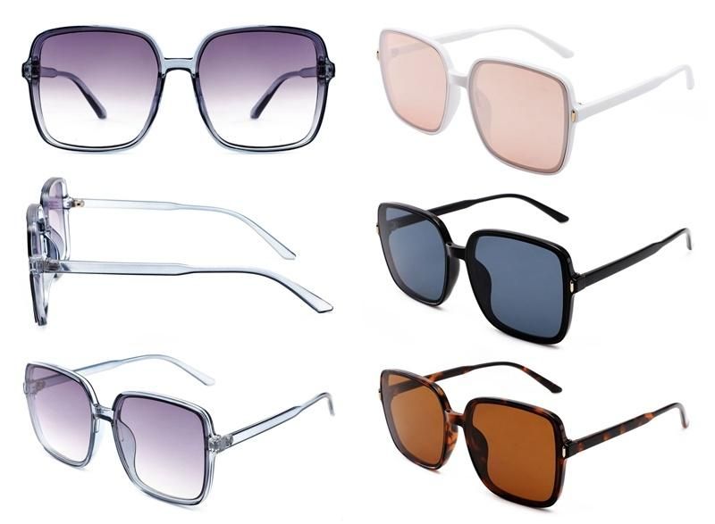 New Luxury Eyeglasses Oversized Wholesale Custom Logo Women Men Sunglasses 2021