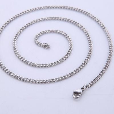 Gourmette Chain Stainless Steel Jewelry Necklace for Men and Women