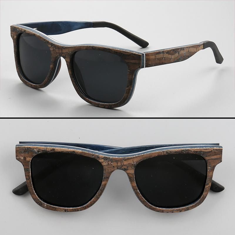 Wood Wooden Sunglasses with Mirror Lens New