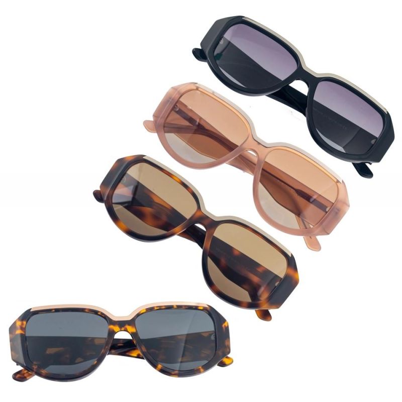 2022 Shen Zhen High Quality Wholesale Polarized Glasses Custom Acetate Logo Unisex Sunglasses