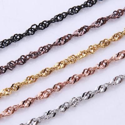 Jewelry Components Neck Chain Singapore Chain for Necklace Bracelet