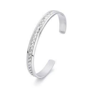 Fashion Designer Stainless Steel Open Cuff Bangle for Men
