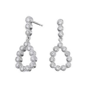 Elegant Beautiful Sterling Silver Tear Drop Earring