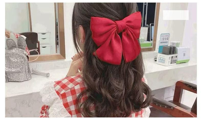 20cm Fashion Big Bow Hairpin Cute Red Hairpin for Woman