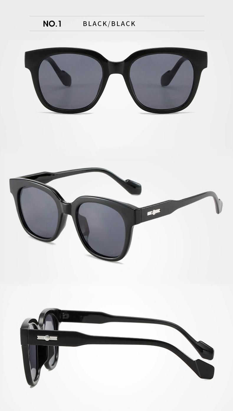 2022 Hot Sale Men and Women Simple Design Fashion Trend Oversized Frame Sunglasses UV400 Outdoor Sun Glasses