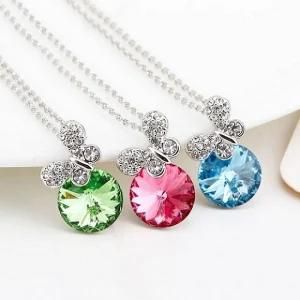 Wholesale European Style Fashion Necklace Pendant Crystal Necklace