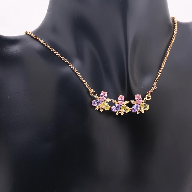 Hot Sale New Fashion Copper 18 Gold Plated Lady Jewelry Sets