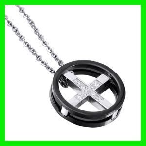2012 Black Stainless Steel Cross Pendant Jewelry