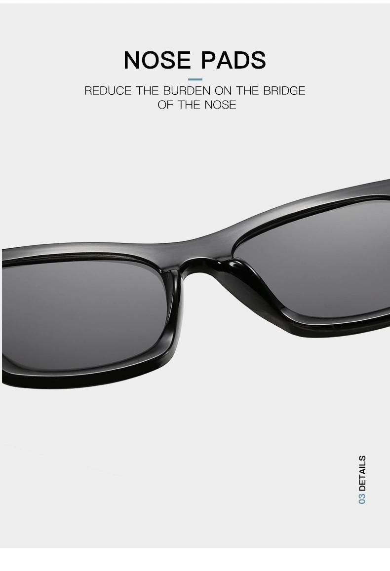 Sunglasses Retro Literary Sunglasses Bright Black Plain Face Fashion Wear Sunglasses