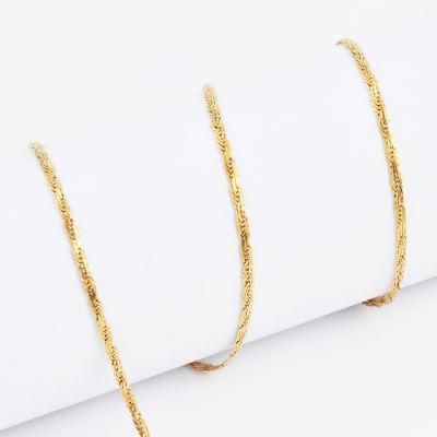 Jewelry Manufacturer Gold Plated 316L Stainless Steel Fashion Rope Chain Bracelet Anklet Bangle Jewellery Necklaces for Pendants