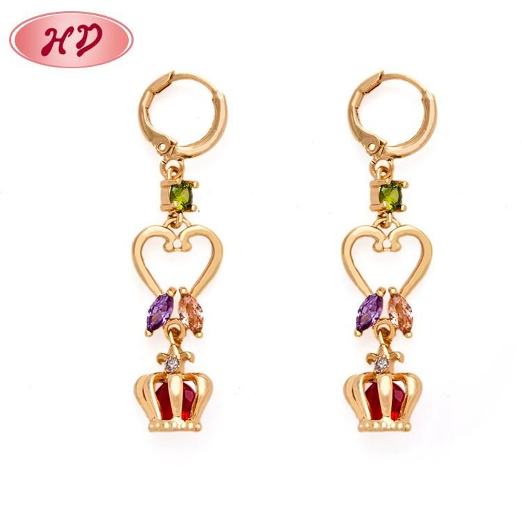 High Quality Fashion Wholesale Gold Plated Long Heavy Earrings for Women Jewelry