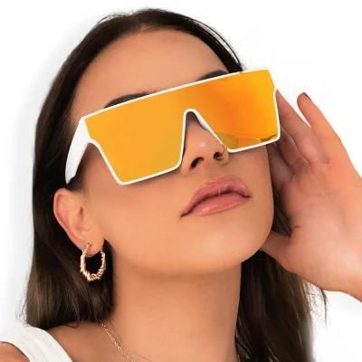 Usom Manufacturer Custom Your Logo Brand Top Large Mens Women Square Frame Vintage Top Shield Sunglasses