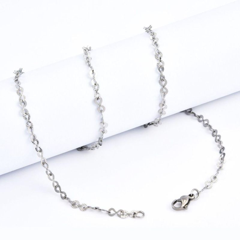 OEM Fashion Jewelry Eight Figure Chain Bracelet Necklace Handcraft Gift