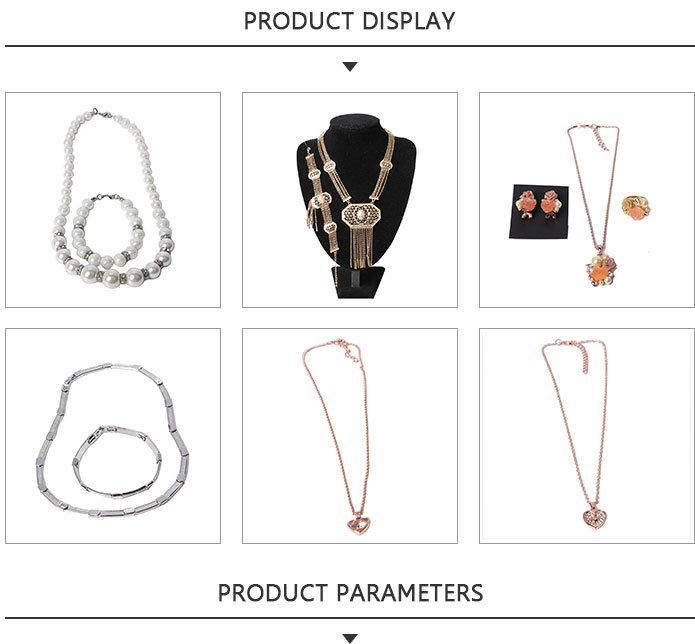 2020 Fashion Jewelry Set Heart Pendant Necklace with Rhinestone