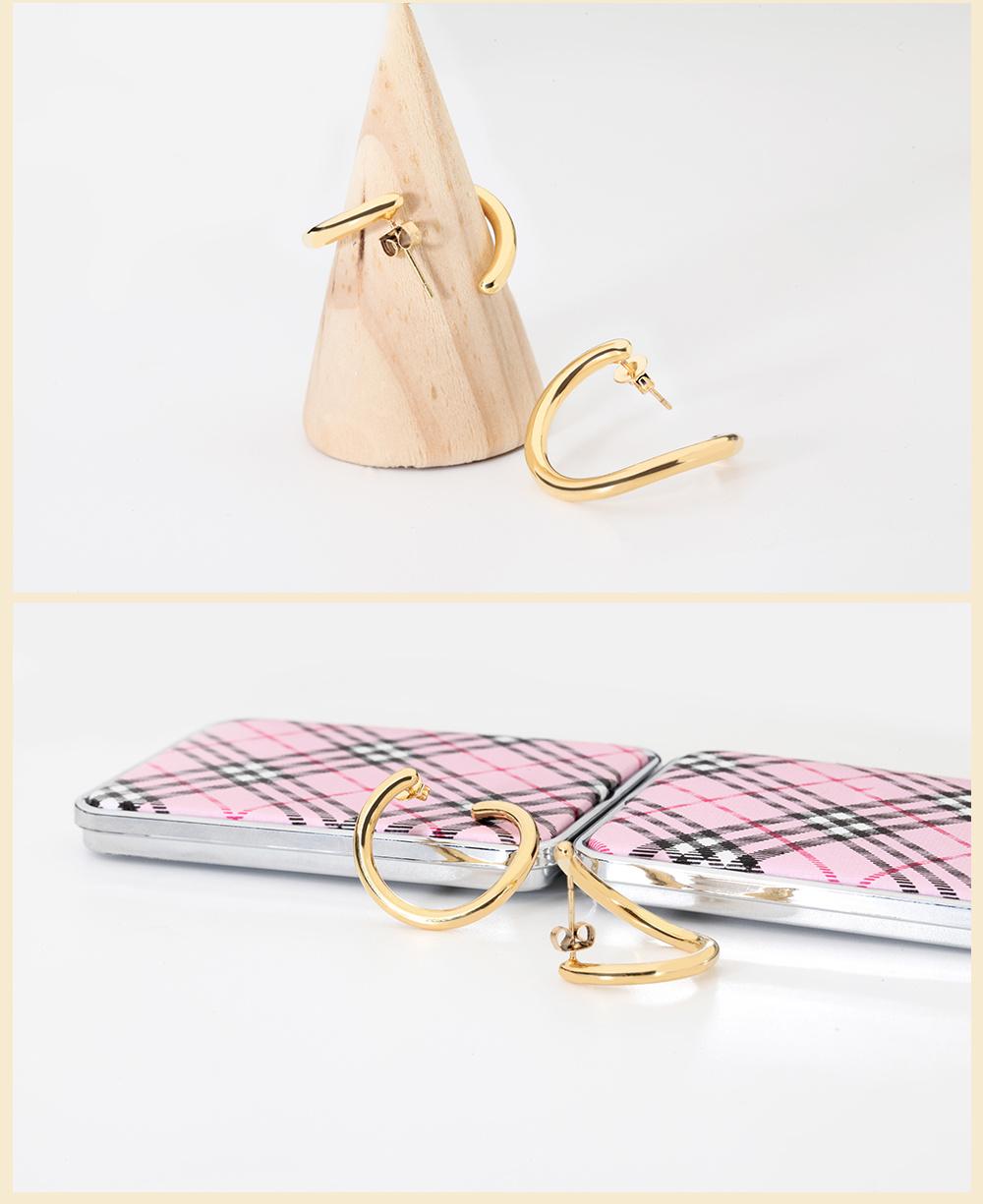 Fashion Jewelry Short 100% Copper Stud Earrings