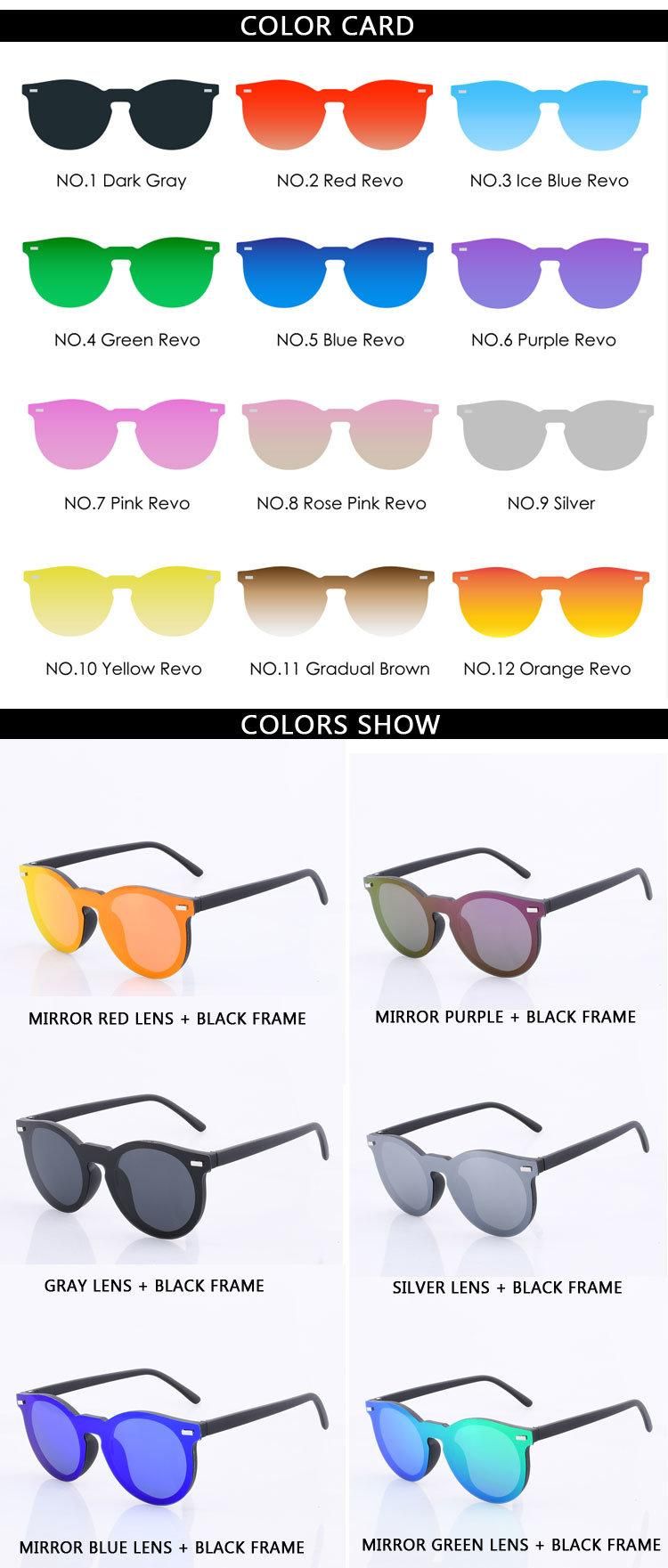 Fashion Plastic Round Polarized Sunglasses for Women & Men
