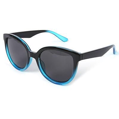 Custom Bright Black Sunglasses Black and Blue Sun Glasses Manufacturer Fashion Sunglasses