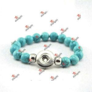 Fashion Custom Green Color Bead Snap Bracelet Jewelry (DAE60226)