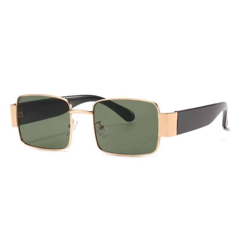 2020 Low MOQ Square Tiny Vintage Metal Fashion Sunglasses