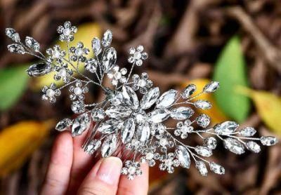 Wedding Bridal Crystal Hair Comb Hair Pin Headpiece for Bride